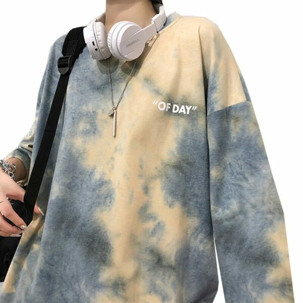 Quinn Tie Dye Shirt - Y2K Summer Grunge Top, 90S Retro Fashion, Pastel Goth, Y2K Party Outfit