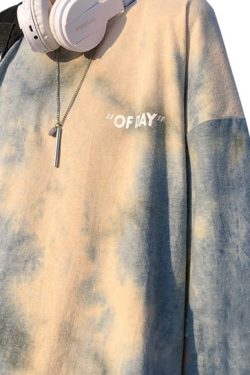 Quinn Tie Dye Shirt - Y2K Summer Grunge Top, 90S Retro Fashion, Pastel Goth, Y2K Party Outfit