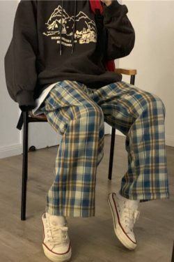 Rachelle Plaid Pants - Y2K Summer Grunge Outfit, 90S Retro Style, Y2K Club & Party Fashion