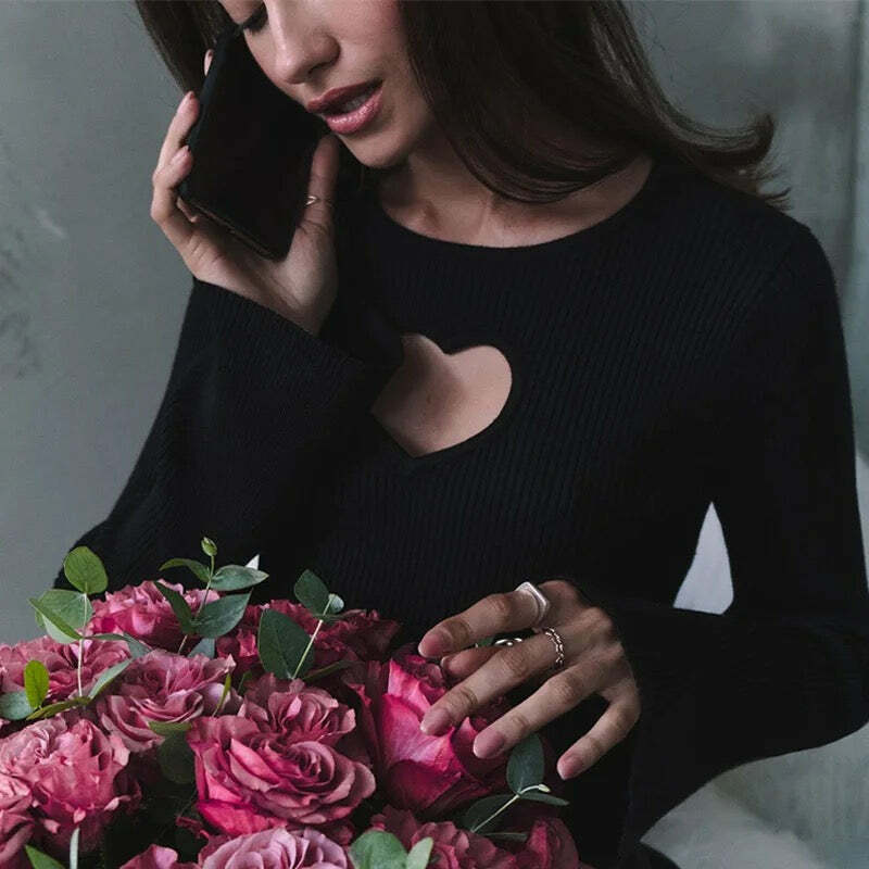 Raquel Sweater - Y2K Summer Grunge, 90S Retro, Pastel Goth, Y2K Club & Party Outfits Raquel Sweater - Y2K Summer Grunge, 90S Retro, Pastel Goth, Y2K Club & Party Outfits