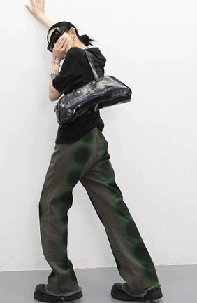 Reni Distressed Baggy Jeans For Women - Y2K Grunge, 90S Fashion, Retro Style, Y2K Summer Outfits