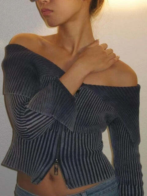 Riley Sweater - Y2K Summer Grunge Outfit, 90S Retro Style, Pastel Goth, Y2K Club & Party Riley Sweater - Y2K Summer Grunge Outfit, 90S Retro Style, Pastel Goth, Y2K Club & Party