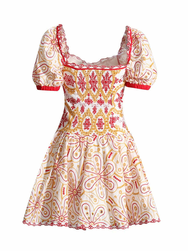 Riviera Mini Dress - Y2K Summer Grunge Outfit, 90S Fashion, Retro Style, Y2K Party & Club