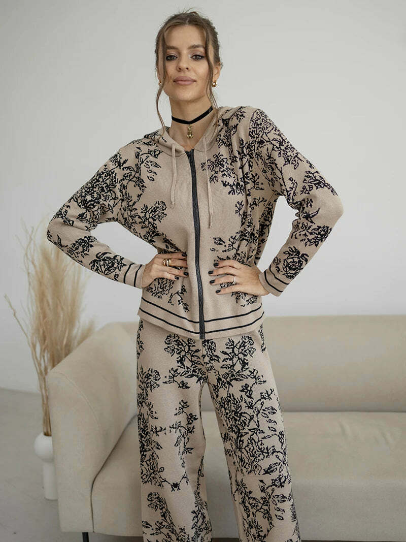 Romana Knitted Two Piece Set - Y2K Summer & 90S Grunge Outfit, Retro Fashion For Women