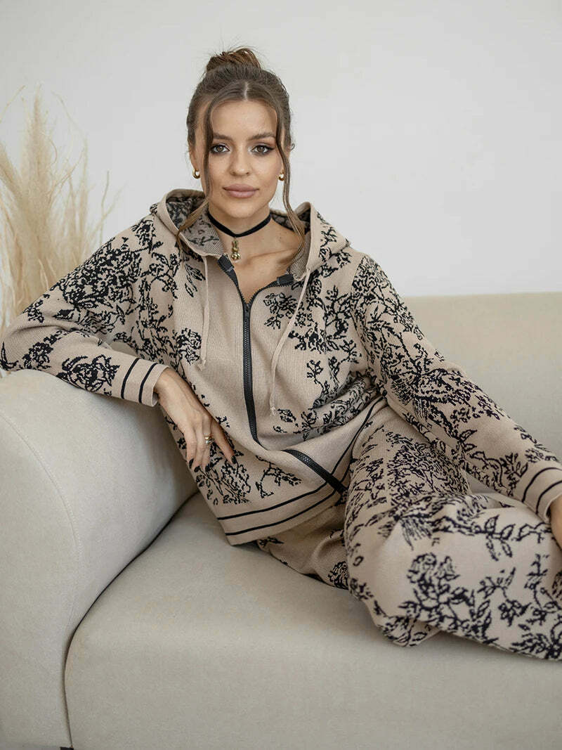 Romana Knitted Two Piece Set - Y2K Summer & 90S Grunge Outfit, Retro Fashion For Women