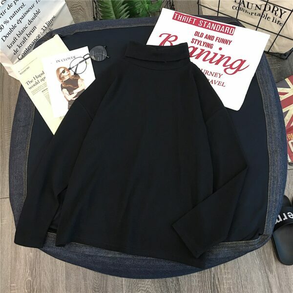 Rory Grunge Turtleneck Shirt - Y2K Summer Outfit, 90S Fashion, Retro Style, Gothic Y2K Top