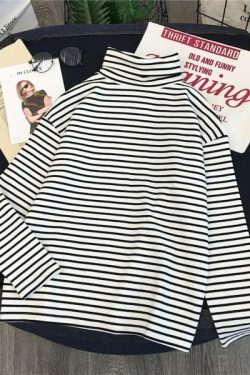 Rory Grunge Turtleneck Shirt - Y2K Summer Outfit, 90S Fashion, Retro Style, Gothic Y2K Top