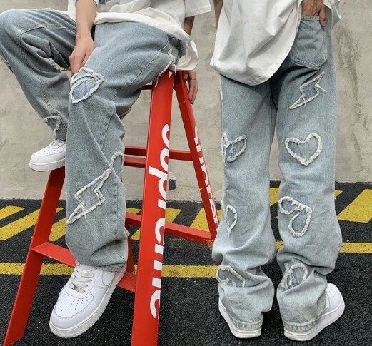 Rosalie Patchwork Retro Jeans - Y2K Summer, 90S Fashion, Grunge, Y2K Club & Party Outfits