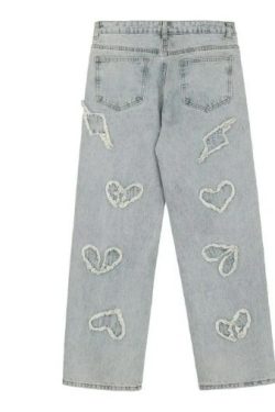Rosalie Patchwork Retro Jeans - Y2K Summer, 90S Fashion, Grunge, Y2K Club & Party Outfits