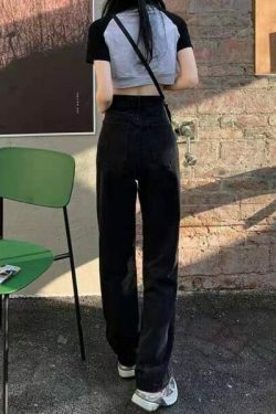 Ruby Grunge Ripped Jeans - Y2K Summer, 90S Fashion, Retro Style, Gothic Y2K, Y2K Club Out