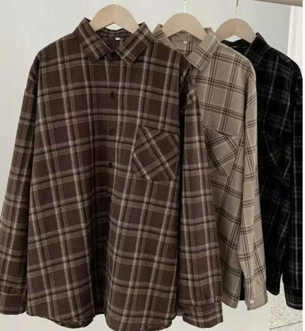 Rylee Vintage Plaid Long Sleeve - Y2K Grunge, 90S Fashion, Retro Summer Outfit Rylee Vintage Plaid Long Sleeve - Y2K Grunge, 90S Fashion, Retro Summer Outfit