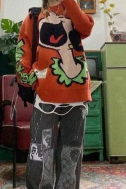 Sadie Baggy Patchwork Jeans - Y2K Grunge, 90S Retro, Summer Outfits, Y2K Fashion Essentials