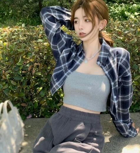 Samantha Long Sleeve Cropped Blouse - Y2K Summer, 90S Grunge, Retro, Pastel Goth, Y2K Party Samantha Long Sleeve Cropped Blouse - Y2K Summer, 90S Grunge, Retro, Pastel Goth, Y2K Party