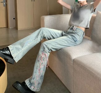 Sawyer High Waist Slim Pants - Y2K Summer, 90S Grunge, Retro Style, Y2K Club & Party Outfits Sawyer High Waist Slim Pants - Y2K Summer, 90S Grunge, Retro Style, Y2K Club & Party Outfits