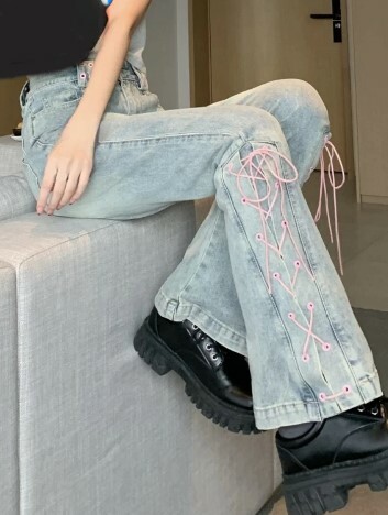 Sawyer High Waist Slim Pants - Y2K Summer, 90S Grunge, Retro Style, Y2K Club & Party Outfits Sawyer High Waist Slim Pants - Y2K Summer, 90S Grunge, Retro Style, Y2K Club & Party Outfits