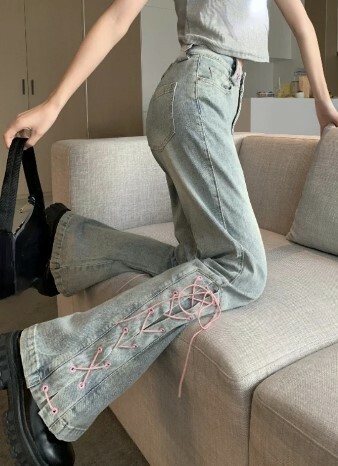 Sawyer High Waist Slim Pants - Y2K Summer, 90S Grunge, Retro Style, Y2K Club & Party Outfits Sawyer High Waist Slim Pants - Y2K Summer, 90S Grunge, Retro Style, Y2K Club & Party Outfits