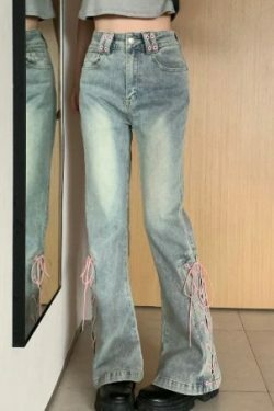 Sawyer High Waist Slim Pants - Y2K Summer, 90S Grunge, Retro Style, Y2K Club & Party Outfits