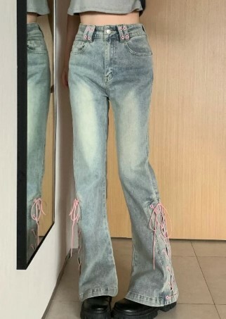 Sawyer High Waist Slim Pants - Y2K Summer, 90S Grunge, Retro Style, Y2K Club & Party Outfits Sawyer High Waist Slim Pants - Y2K Summer, 90S Grunge, Retro Style, Y2K Club & Party Outfits