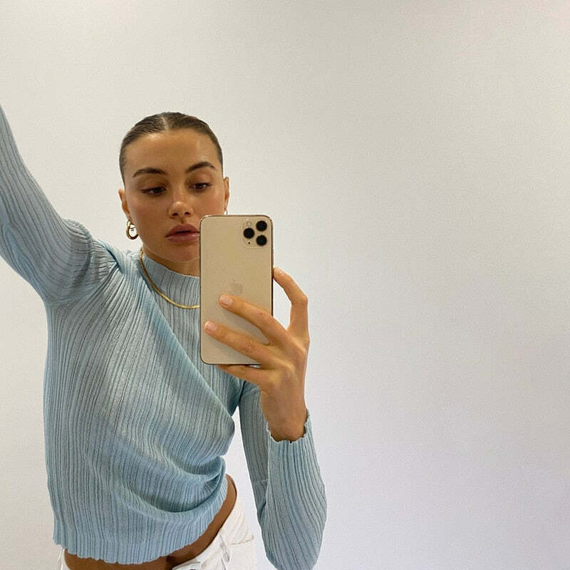 Serena Shirt - Y2K Summer Grunge Top, 90S Retro Fashion, Pastel Goth, Y2K Club & Party Outfit