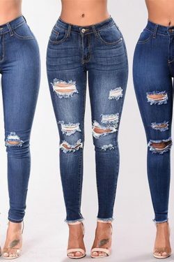 Serenity Ripped Jeans - Y2K Summer, 90S Grunge, Retro Style, Y2K Club & Party Outfits