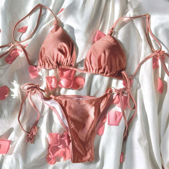 Sicilia Bikini: Y2K Summer Grunge 90S Fashion Retro Style Y2K Outfits Women Y2K Beach