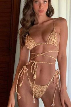 Sicilia Bikini: Y2K Summer Grunge 90S Fashion Retro Style Y2K Outfits Women Y2K Beach