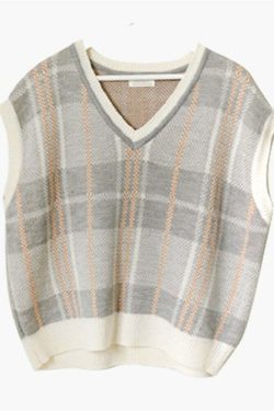 Solene Knitted Vest - Y2K Summer Grunge, 90S Retro Style, Y2K Club & Party Outfits