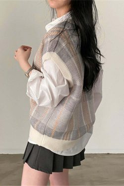 Solene Knitted Vest - Y2K Summer Grunge, 90S Retro Style, Y2K Club & Party Outfits