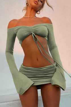 Sophia Two Piece Set - Y2K Summer Grunge Outfit, 90S Fashion, Retro Style, Y2K Club &