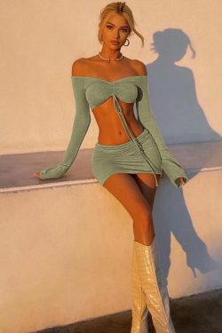 Sophia Two Piece Set - Y2K Summer Grunge Outfit, 90S Fashion, Retro Style, Y2K Club &