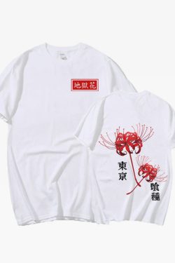 Spider Lily Shirt - Y2K Summer Grunge Top, 90S Fashion, Retro Y2K Club Outfit, Pastel Goth Style