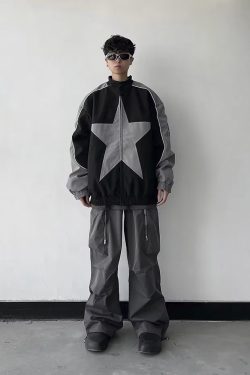 Star Jacket Y2K - Retro 90S Grunge, Summer Y2K Outfits, Popstar & Club Fashion, Gothic Y2K