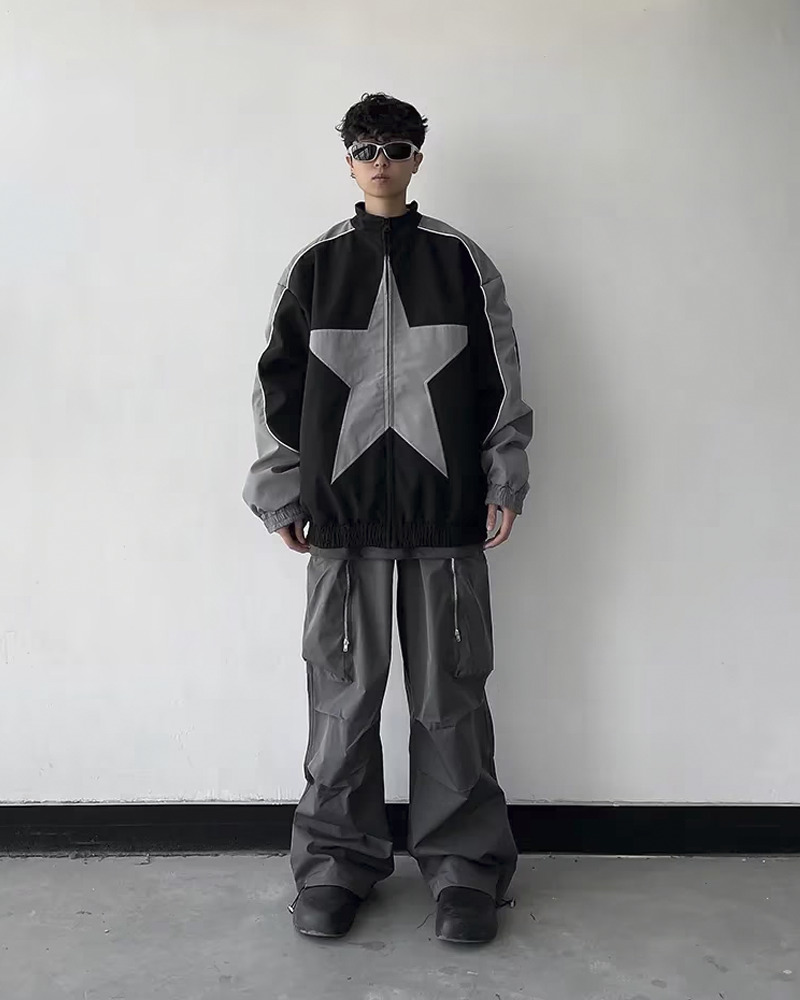 Star Jacket Y2K - Retro 90S Grunge, Summer Y2K Outfits, Popstar & Club Fashion, Gothic Y2K Star Jacket Y2K - Retro 90S Grunge, Summer Y2K Outfits, Popstar & Club Fashion, Gothic Y2K