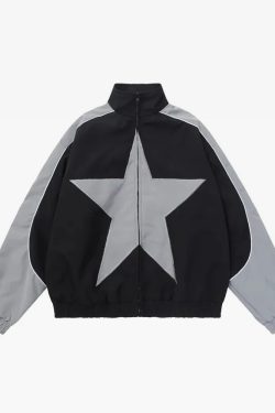 Star Jacket Y2K - Retro 90S Grunge, Summer Y2K Outfits, Popstar & Club Fashion, Gothic Y2K