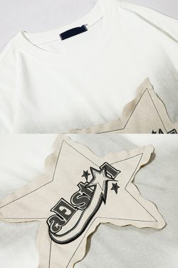 Star Shirt Y2K - Retro 90S Grunge, Summer Y2K Outfits, Popstar & Club Fashion, Baby Tees Y