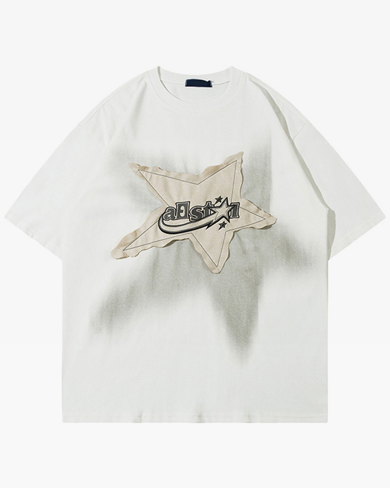 Star Shirt Y2K - Retro 90S Grunge, Summer Y2K Outfits, Popstar & Club Fashion, Baby Tees Y