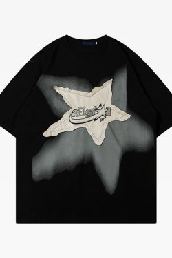 Star Shirt Y2K - Retro 90S Grunge, Summer Y2K Outfits, Popstar & Club Fashion, Baby Tees Y