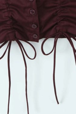 Suri Crop Top - Y2K Summer Grunge, 90S Retro, Pastel Goth, Y2K Party & Club Outfits