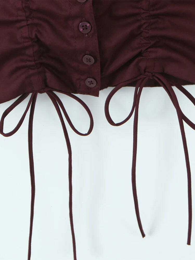 Suri Crop Top - Y2K Summer Grunge, 90S Retro, Pastel Goth, Y2K Party & Club Outfits Suri Crop Top - Y2K Summer Grunge, 90S Retro, Pastel Goth, Y2K Party & Club Outfits