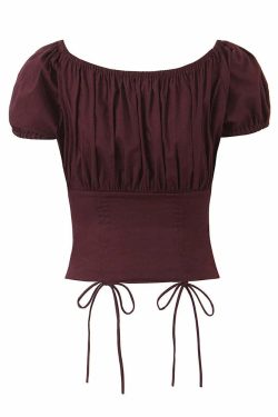 Suri Crop Top - Y2K Summer Grunge, 90S Retro, Pastel Goth, Y2K Party & Club Outfits