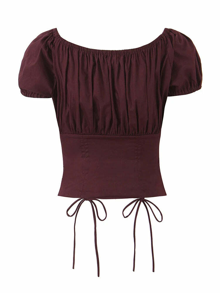 Suri Crop Top - Y2K Summer Grunge, 90S Retro, Pastel Goth, Y2K Party & Club Outfits Suri Crop Top - Y2K Summer Grunge, 90S Retro, Pastel Goth, Y2K Party & Club Outfits