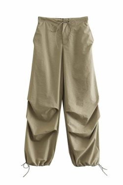 Tawnie Cargo Trousers - Y2K Summer Grunge, 90S Retro, Pastel Goth, Y2K Club & Party