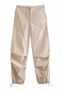 Tawnie Cargo Trousers - Y2K Summer Grunge, 90S Retro, Pastel Goth, Y2K Club & Party