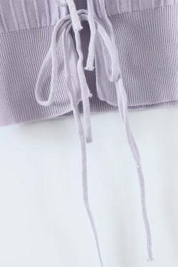 Thalia Sweater - Y2K Summer Grunge Outfit, 90S Fashion, Retro Style, Pastel Goth, Y2K Club Look