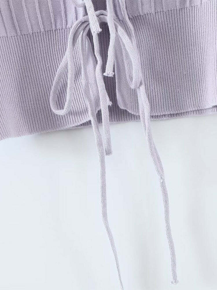 Thalia Sweater - Y2K Summer Grunge Outfit, 90S Fashion, Retro Style, Pastel Goth, Y2K Club Look Thalia Sweater - Y2K Summer Grunge Outfit, 90S Fashion, Retro Style, Pastel Goth, Y2K Club Look