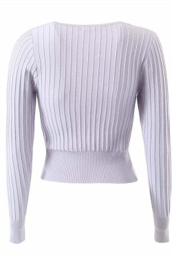 Thalia Sweater - Y2K Summer Grunge Outfit, 90S Fashion, Retro Style, Pastel Goth, Y2K Club Look