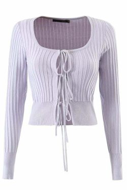 Thalia Sweater - Y2K Summer Grunge Outfit, 90S Fashion, Retro Style, Pastel Goth, Y2K Club Look