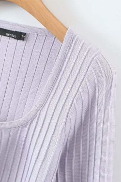 Thalia Sweater - Y2K Summer Grunge Outfit, 90S Fashion, Retro Style, Pastel Goth, Y2K Club Look