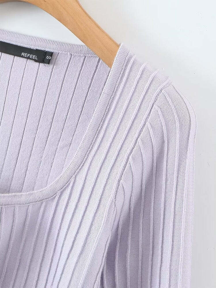 Thalia Sweater - Y2K Summer Grunge Outfit, 90S Fashion, Retro Style, Pastel Goth, Y2K Club Look Thalia Sweater - Y2K Summer Grunge Outfit, 90S Fashion, Retro Style, Pastel Goth, Y2K Club Look