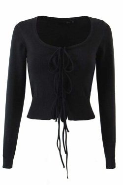 Thalia Sweater - Y2K Summer Grunge Outfit, 90S Fashion, Retro Style, Pastel Goth, Y2K Club Look